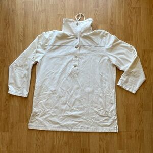 Zenergy by Chico’s Off White Flannel Pullover